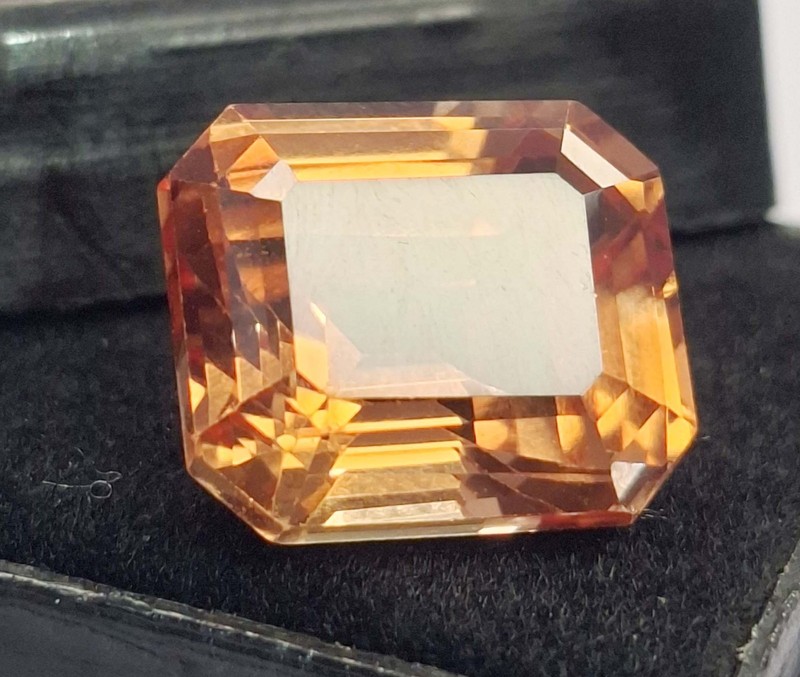 Loose Orange-Brown Painite Cut 11-13Ct Gemstone Natural Certified Emerald TQ1141 gallery