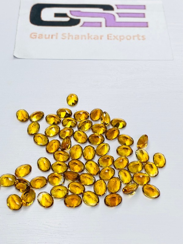 Maderia Citrine Faceted Oval Cut Loose Gemstone 4x3 mm to 9x7 mm Natural DG gallery