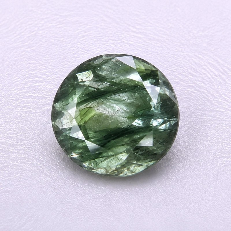 6.66 ct SERAPHINITE – RUSSIA – Natural Rare Untreated Faceted TOP QUALITY