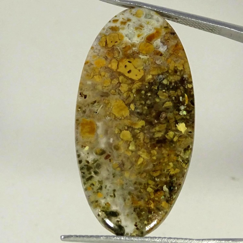 23.60Cts Natural Ultra Boram Agate Oval Cabochon Gemstone 19X37X4MM