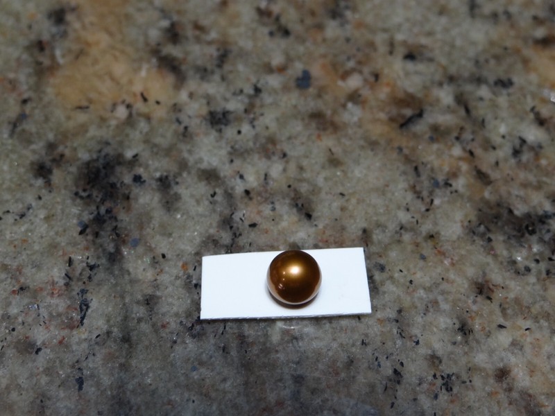 Half Drilled 6mm Chocolate round loose Pearl