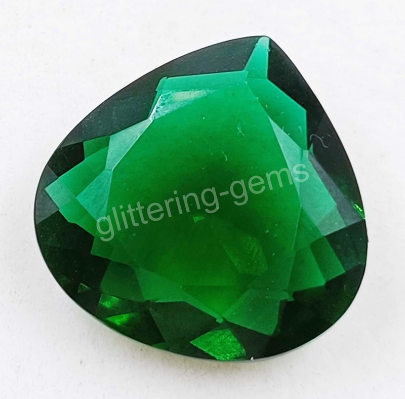 16.00 Ct Pear Natural Green Emerald Certified Semi Transparent Loose Gems M25