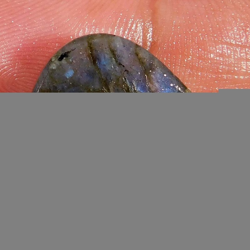 Wholesale 19.05Cts. Natural Rare Blue Flash Labradorite Pear Cabochon Gemstone gallery