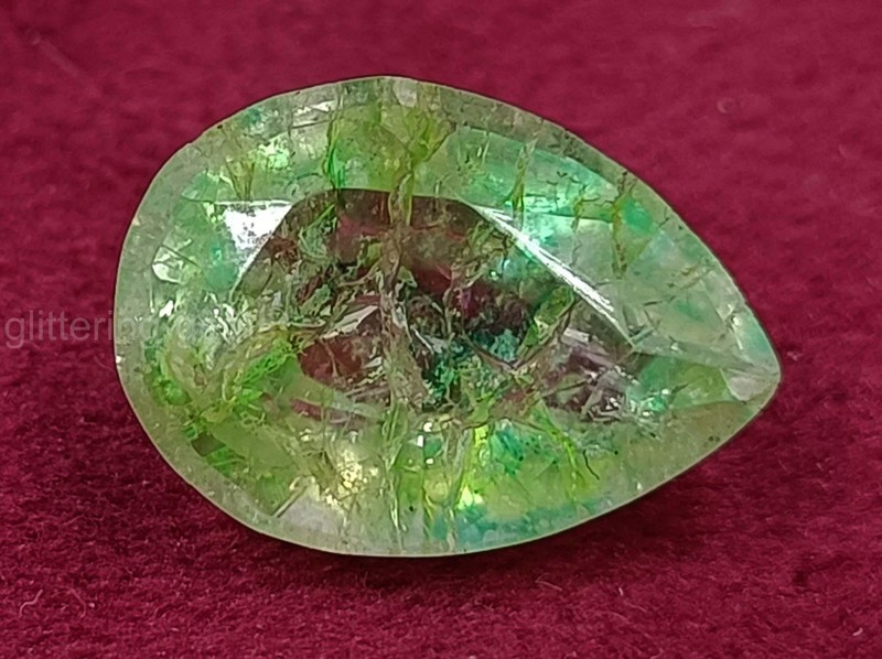 IGL Certified 5.90 Carat Natural Green Emerald Pear Shape Loose Gemstone 5DNG gallery