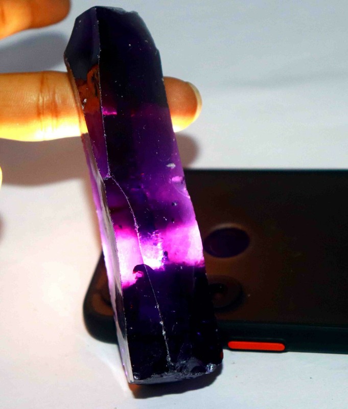 DYED 2500Ct Certified Natural Purple Zircon Gemstone Rough Big Sale