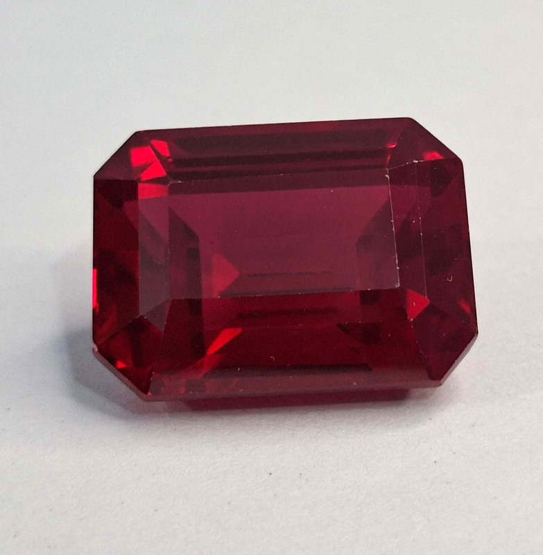 Red Ruby Natural Fabulous Emerald Cut 36-38 Ct Certified Loose Gemstone SB617
