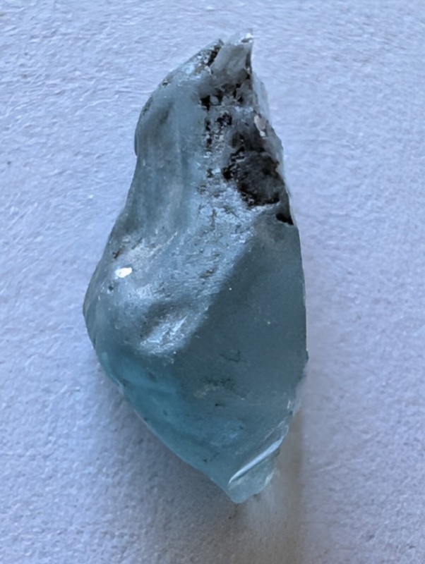 USA seller 6.23 cts cut to IF Blue Zircon facet rough gemstone specimen gallery