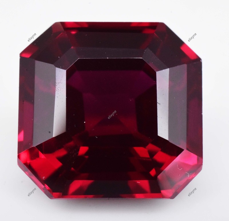 10.95 Ct Natural Mogok Red Painite Emerald Cut Certified Excellent Gemstone gallery