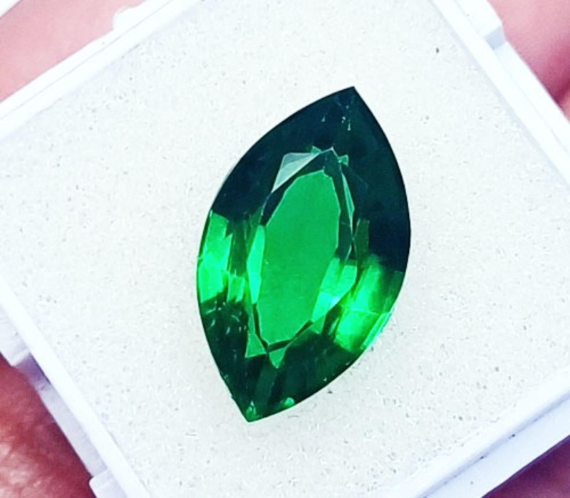 Marquise Shape Natural Green Garnet Certified Loose Gemstone 9+ Ct PR210 gallery