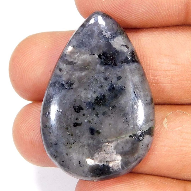 Larvikite 100% Natural Pear Cabochon 33.70Cts. Loose Gemstone