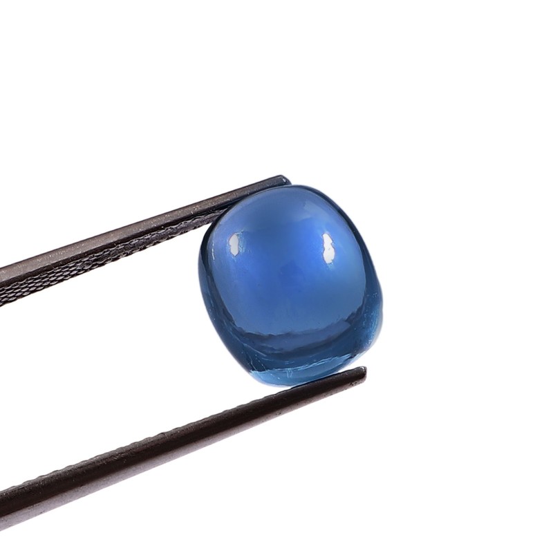 Natural Flawless Brazilian Aquamarine Cushion Cabochon Loose Gemstone 10×8 MM