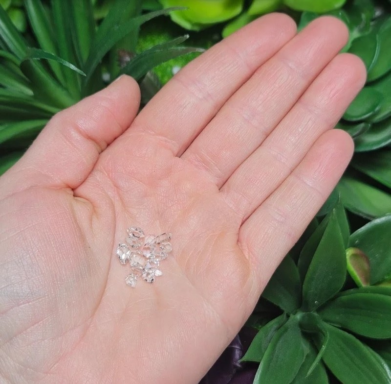 AAA+ lot of 10 Herkimer Diamond Drilled Quartz Double Terminated 4×6 – 5×7 mm