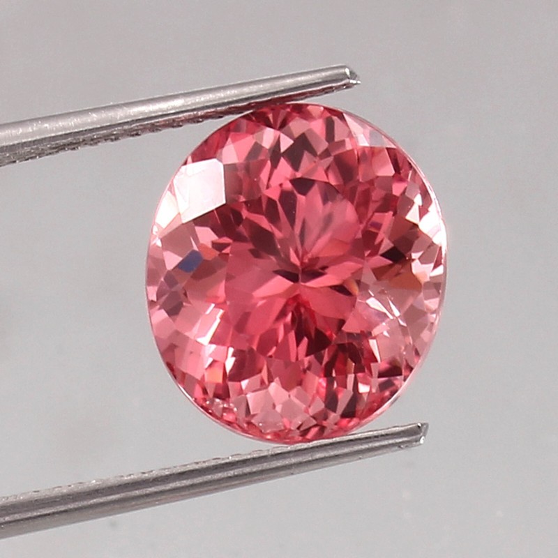 AAA Natural Ceylon Padparadscha Sapphire Oval Cut Loose Gemstone 13×11 MM