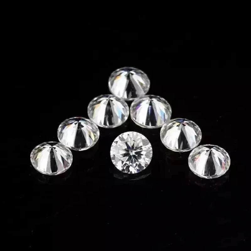 1.0mm Round Cut Loose Moissanite D Color VVS1 Lab Created Stone Jewelry Making gallery