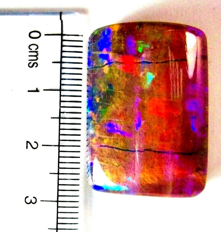 Stunning 45.95 Ct. Queensland Boulder Opal, 29X20 MM Rectangle Shape