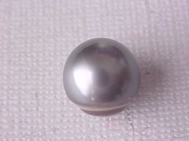 11.5MM AAA GENUINE BLACK TAHITIAN SOUTH SEA PEARL LOOSE HALF DRILLED gallery