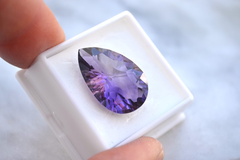 18.52 Carat Fancy Pear Cut Amethyst gallery