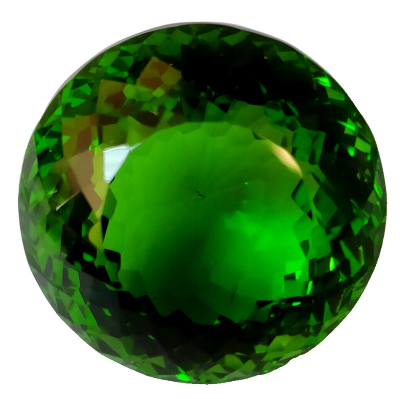 Large Green Moldavite 86.30 Ct. Transparent Round Loose Gemstone Gift for Women
