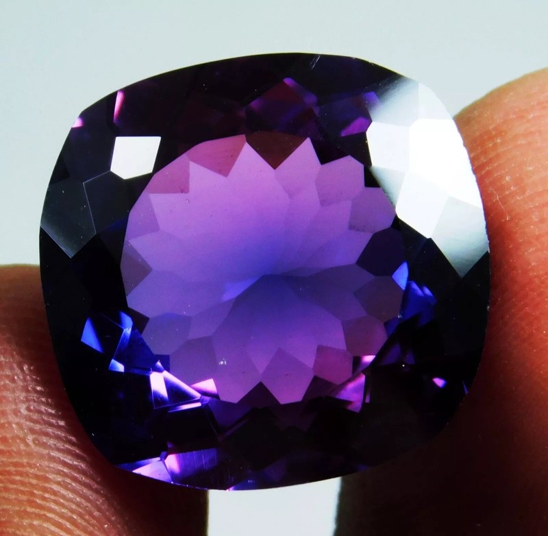 Radiant Cut Purple Blue Taaffeite 18-20 Ct Natural Loose Gemstone EGL Certified gallery