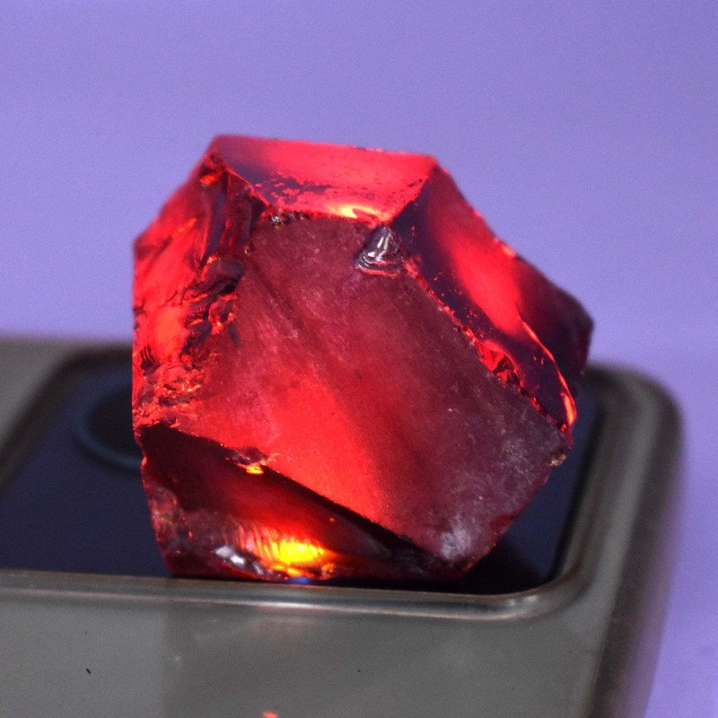 Natural Ruby Red 361.30 Ct Uncut Rough CERTIFIED Gemstone Great For Craft -W gallery