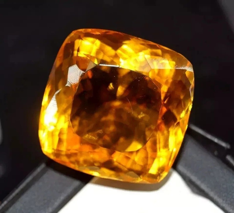 Shinny Yellow Sapphire Cushion Cut 48-50 Ct Natural Loose Gemstone EGL Certified gallery