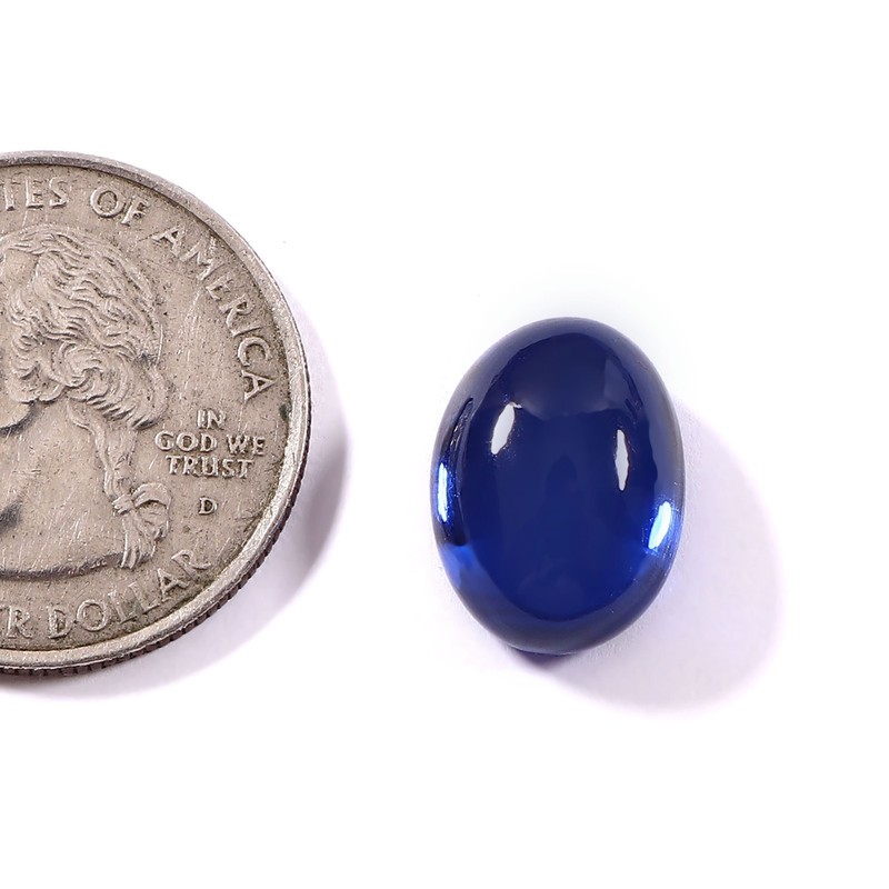 AAA Natural Ceylon Cornflower Blue Spinel Cabochon Loose Oval Gemstone 14×10 MM
