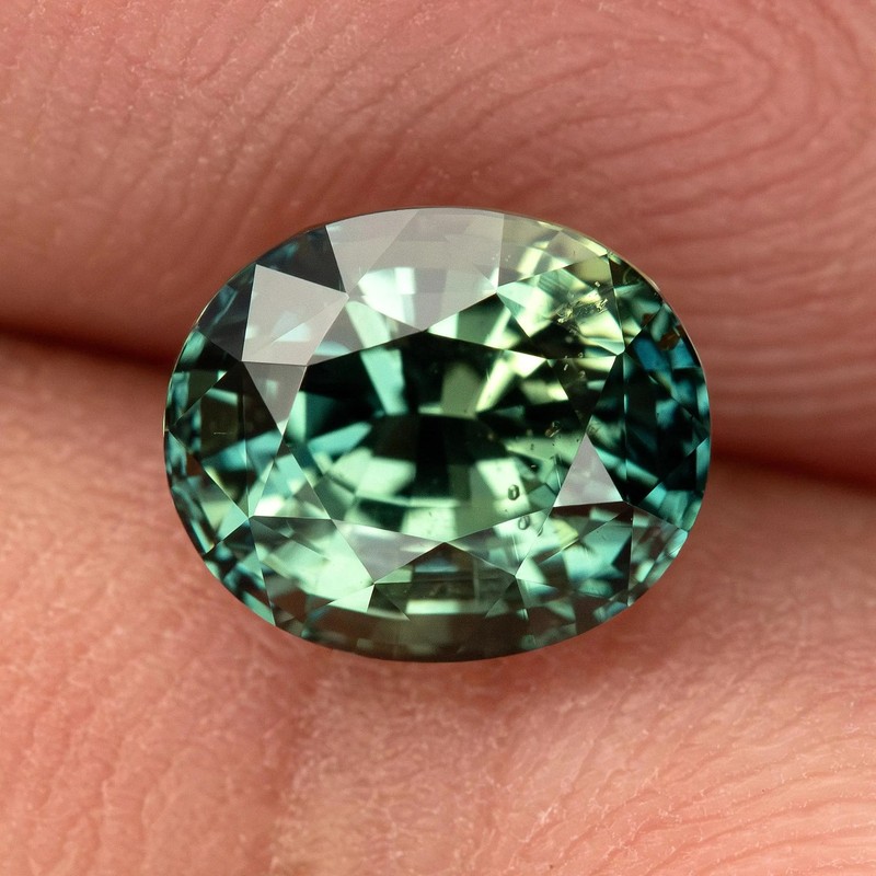 Madagascar Loose Gem 1.81ct Oval Sapphire, Teal Blue Green, 7.2x6.1mm, Unheated gallery