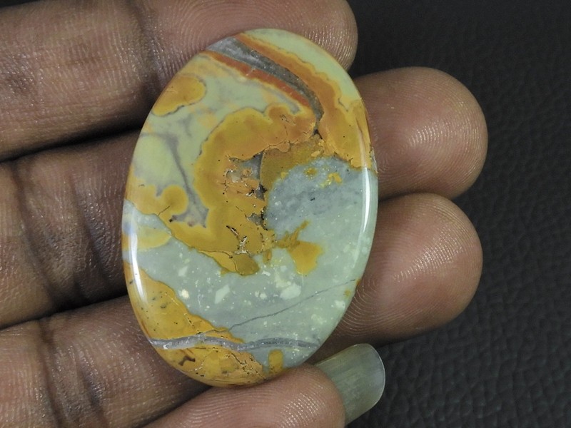 51Cts. Natural Maligano Jasper (29X42X03MM) Oval Cabochon Loose Gemstone R491 gallery