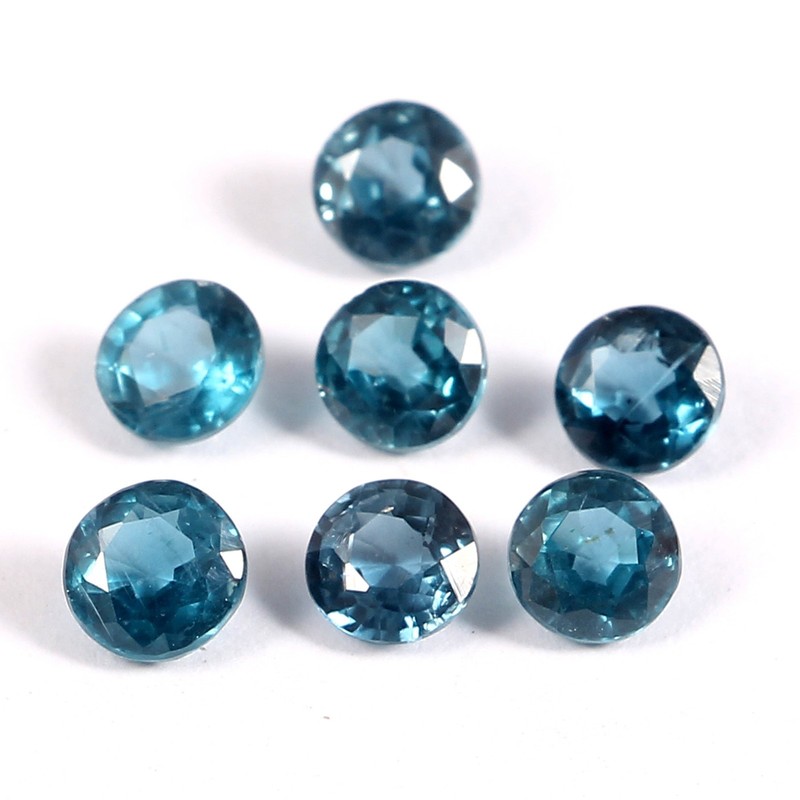 4*4MM moss indigo kyanite London blue colour round shape