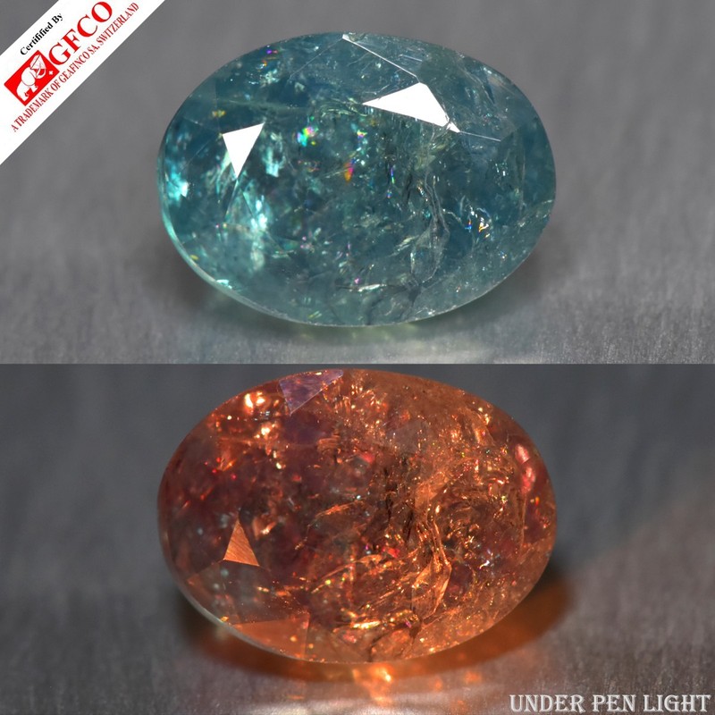 1.46Ct GFCO CERTIFIED_Natural Color Change ALEXANDRITE Oval Gemstone_Sri-Lanka