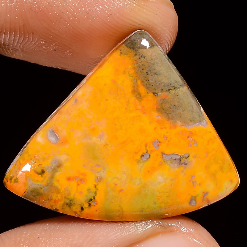 Natural Bumble Bee Jasper Fancy Shape Cabochon Gemstone 23 Ct 23X20X5 mm X-22612