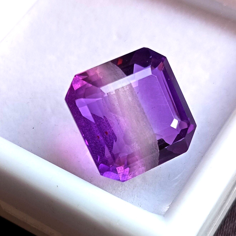 Certified AAA Quality 10.40 Ct Purple Amethyst Square Shape Loose Gemstone