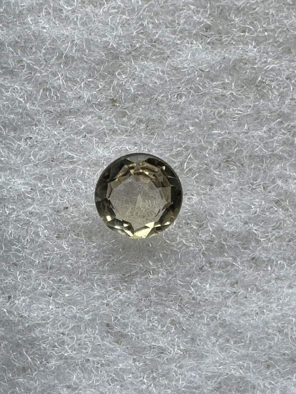 Lime Yellow SAPPHIRE, 0.16 TCW, 3.5mm Round, Clean. Natural Gem #170