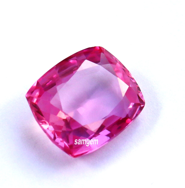 Cushion Cut Beautiful Pink Spinel AAA+ Certified Loose Gemstone 9 Ct Custom Free gallery