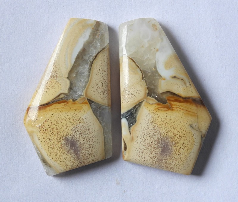 45.00 Ct Natural Cobra Jasper (33mm X 20mm each) Cabochon Loose Match Pair