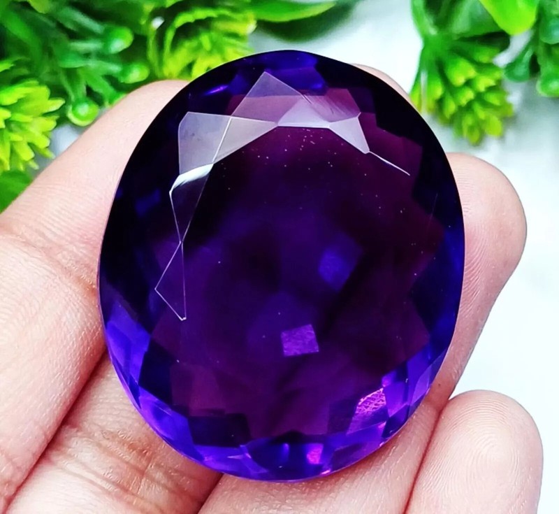 Violet Amethyst Huge Oval Cut 227-228 Ct Natural Loose EGL Certified Gemstone gallery