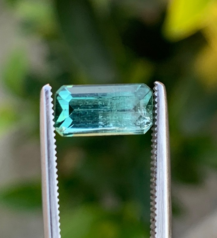 1.60 ct green tourmaline loose gemstone from Afghanistan