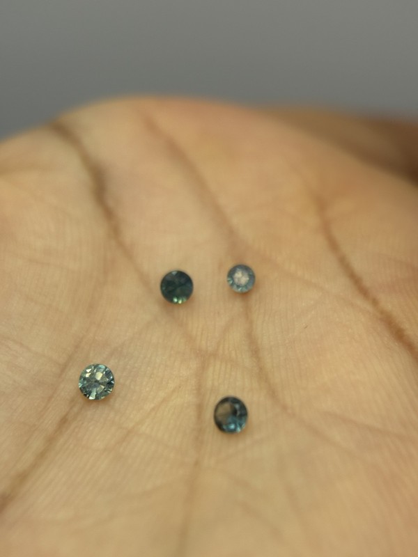 0.52 cts Light Blue Montana Sapphire Brilliant Cut Single Natural Gemstone