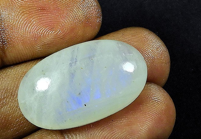17X30X09 MM Natural Moonstone Oval Cabochon Loose Gemstone 40Cts. gallery