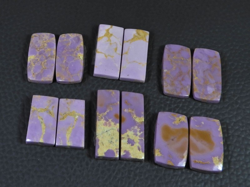 95Cts.Natural Phosphosiderite Matched Pair Cabachon Gemstone 06Pair Lot L207 gallery