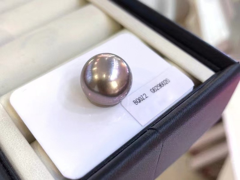 Lavender Certificate best quality 15.2 mm Tahitian pearl loose