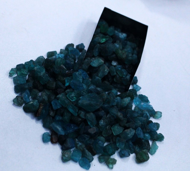 50 Ct Natural Rare Blue Aquamarine Raw Rough CERTIFIED Uncut Raw Rough Lot gallery