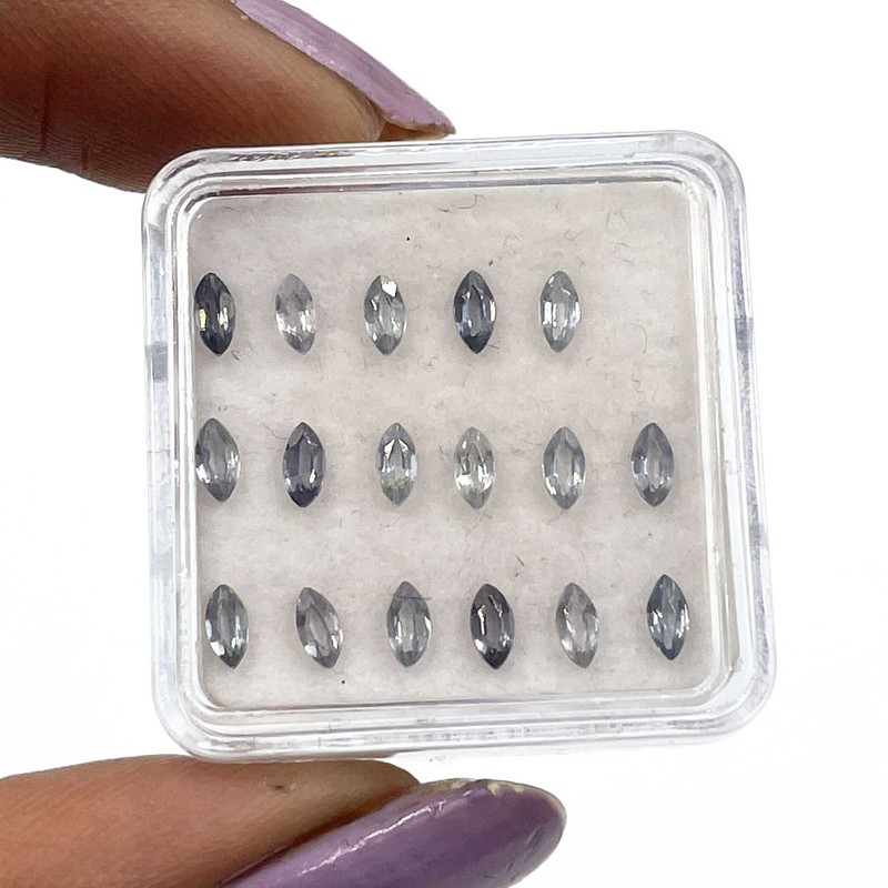 Natural Blue Spinel Marquise Cut Loose Gemstone lot 17 Pcs 2*4 MM 1.35 CT gallery