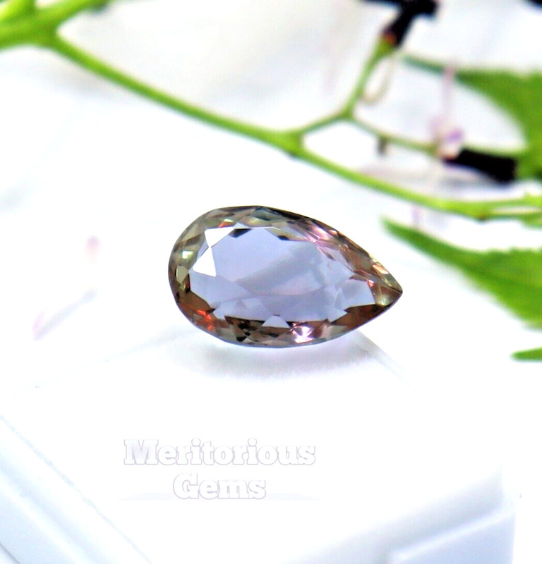 Natural Alexandrite 9.80 Ct Certified Loose Gemstone Pear Cut Many color change gallery