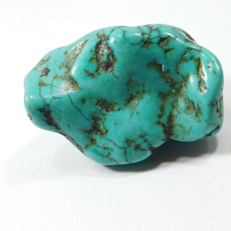 Natural 48 Ct Blue Turquoise Arizona Rough Slab Crystal Loose Gemstone
