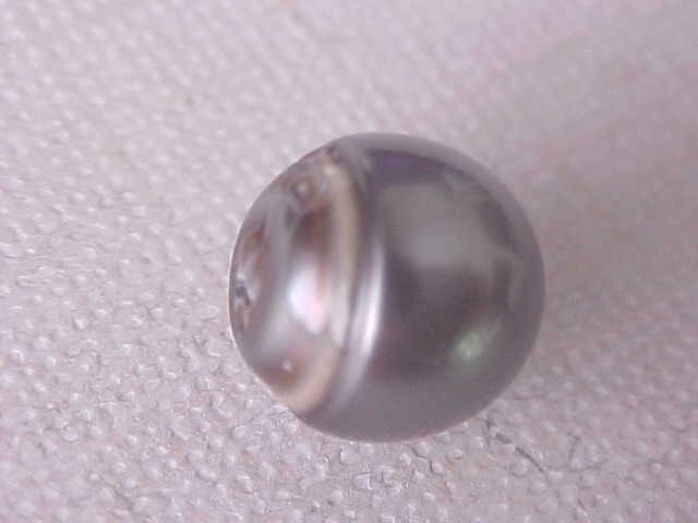 11.5MM AAA GENUINE BLACK TAHITIAN SOUTH SEA PEARL LOOSE HALF DRILLED gallery