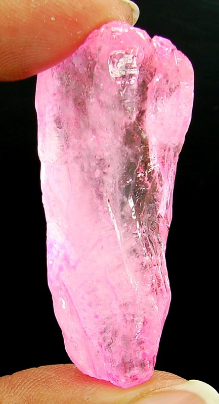 75.30 Ct Natural Pink Aura Quartz Pencil Loose Gem Rough Wire Wrap Stone – 3909