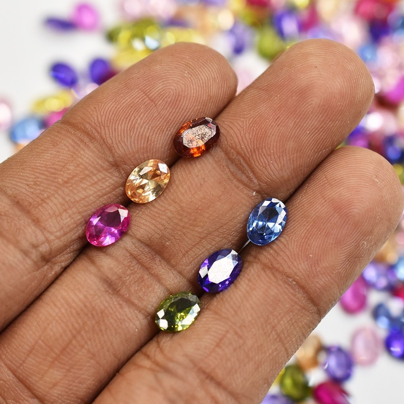 10.80 Ct Multicolor 7×5 mm CERTIFEID Natural Sapphire Lot Oval Cut Rare Gemstone