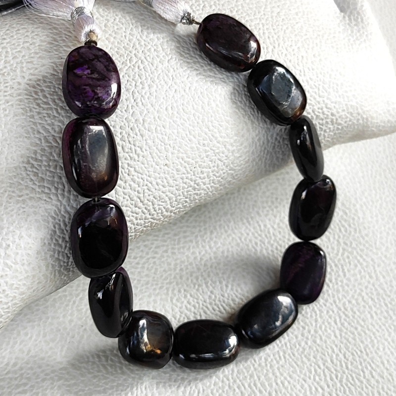 Natural South Africa Sugilite Nugget Beads 15-18mm Smooth Gemstone 8″Bead Strand