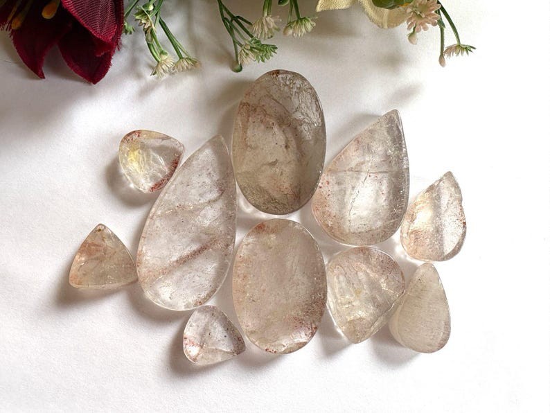 Natural Super Seven Lepidochrosite Quartz Cabochon Lot 702.75Ct Gemstone